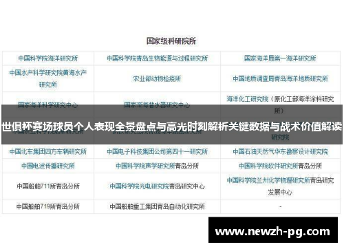 世俱杯赛场球员个人表现全景盘点与高光时刻解析关键数据与战术价值解读
